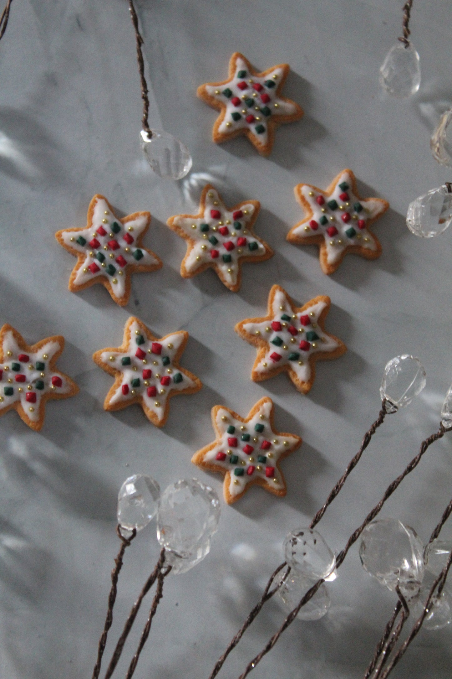 Sweet Star Sugar Cookie Polymer Clay Earrings