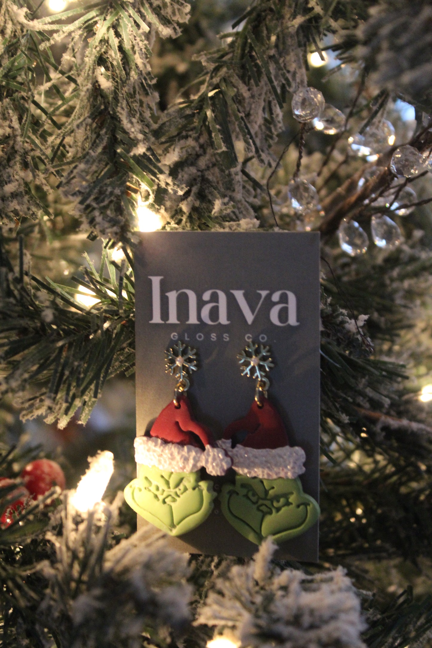 Grinchmas Polymer Clay Earrings