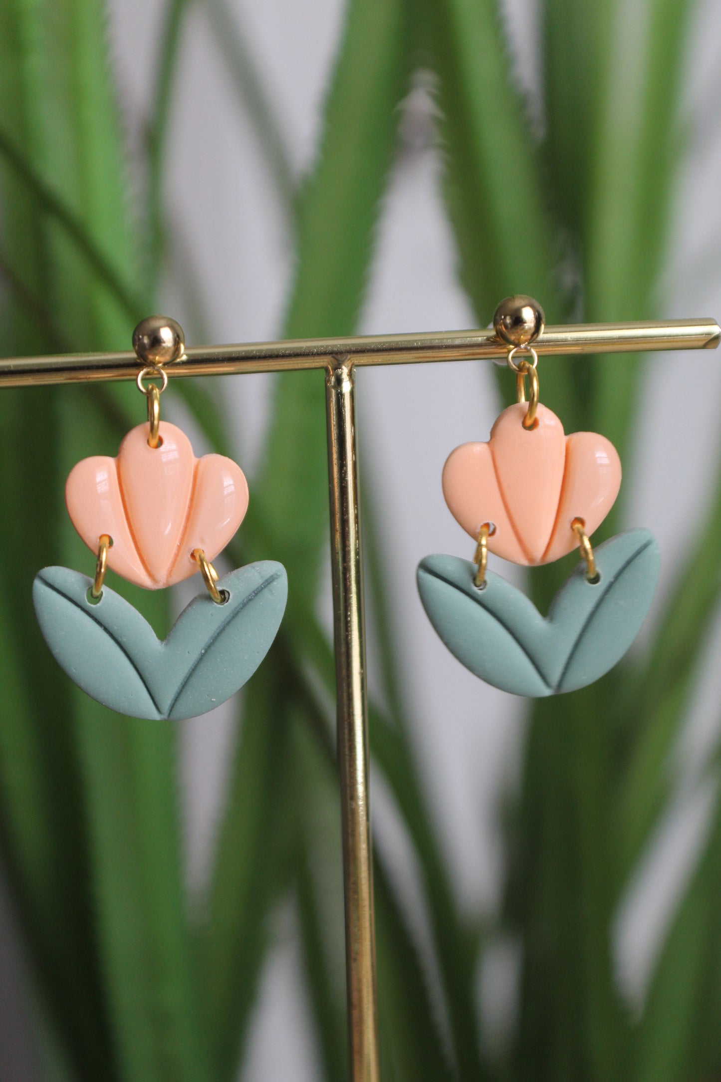 Little Tulips Polymer clay Earrings