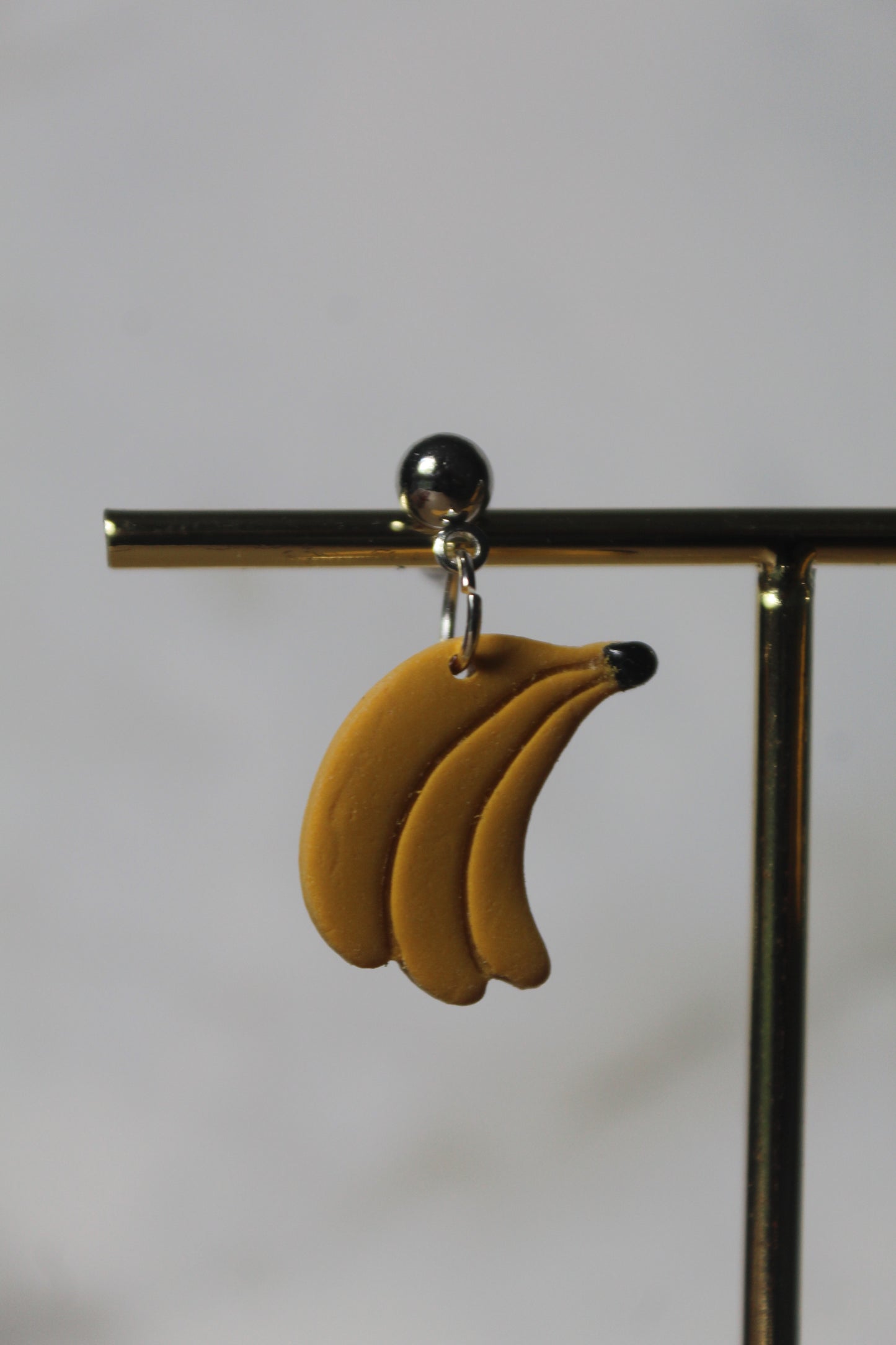 Banana Charm Polymer Clay earrings