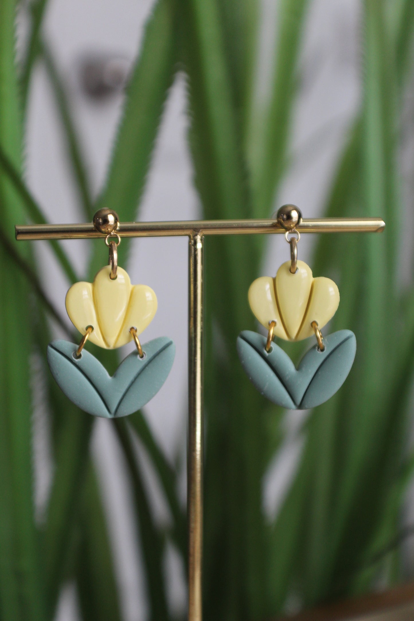 Little Tulips Polymer clay Earrings
