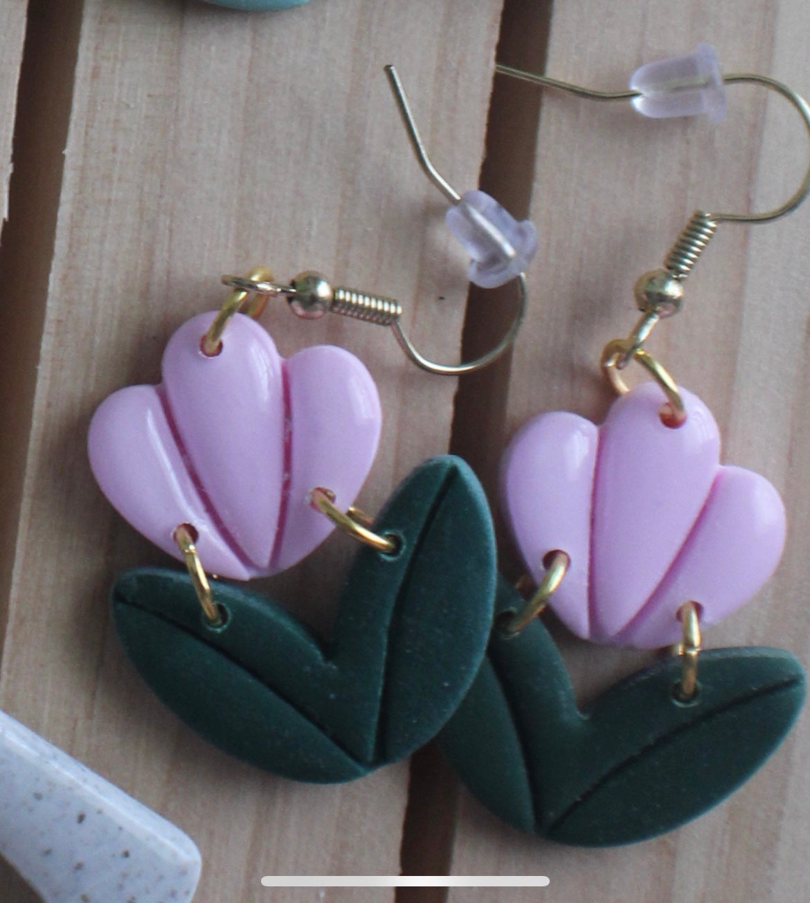 Little Tulips Polymer clay Earrings