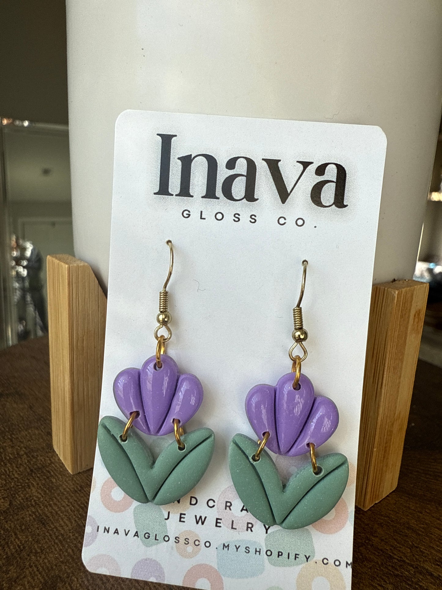 Little Tulips Polymer clay Earrings