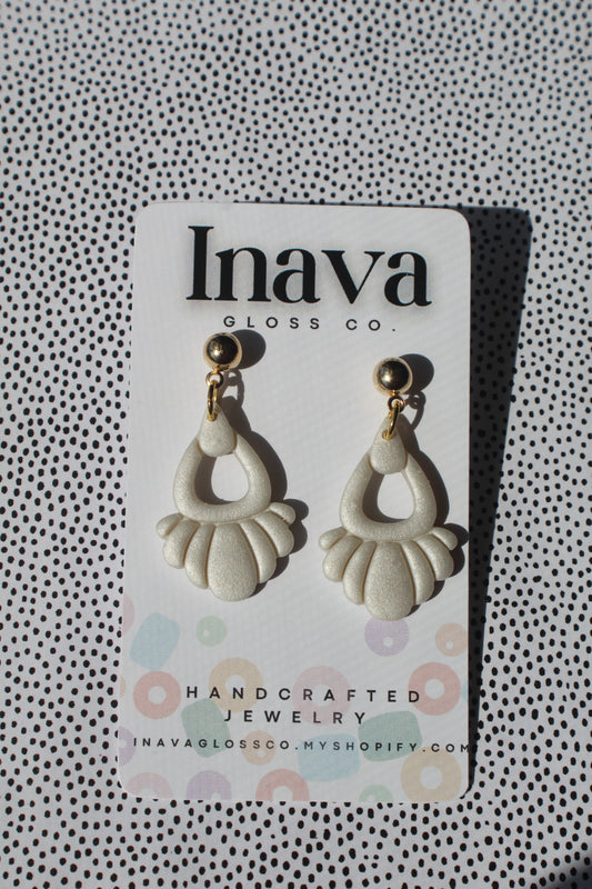 Magnolia Polymer Clay Earrings