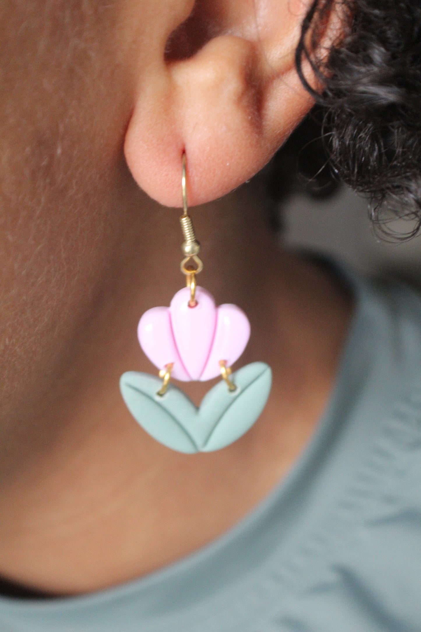 Little Tulips Polymer clay Earrings